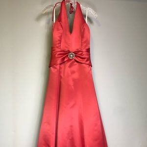 Jessica Mcclintock Floor Length Halter gown